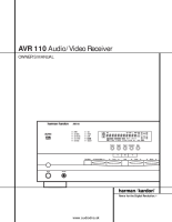 Harman-Kardon AVR-110-Owners-Manual 